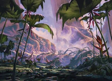 Alien Planet by Anthony Brault Fantasy landscape, Alien plan