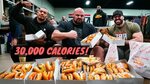 30,000 CALORIE CHALLENGE w/ 450 LB MAN BRIAN SHAW AND LARRY 