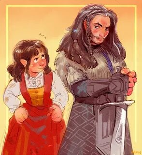 Female Bilbo and Thorin by Barukurii on deviantART The hobbi