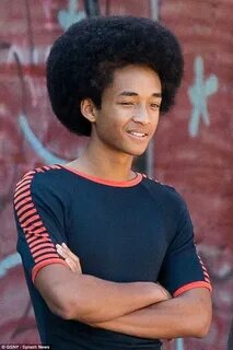 Jaden Smith sports afro wig and flares as he films The Get D