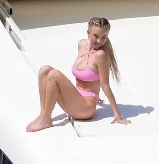 Sydney Sweeney - In a bikini with her boyfriend Jonathan Dav