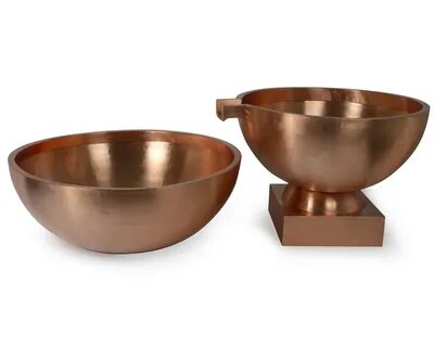 Copper Fountain Bowl Pedestal - Sawyer Waterscaping Store