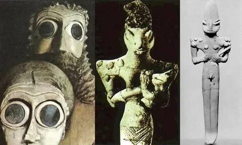 Nibiru Annunaki Sumerian Statues Reptilian Hybrids Ancient s