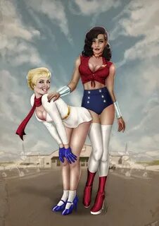 Power Girl And Wonder Free Porn