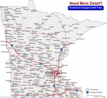 Map of Minnesota Small Towns Cities of Minnesota Minnesota, 