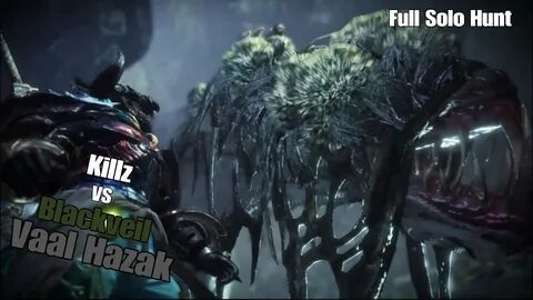 MHW Iceborne Blackveil Vaal Hazak Full Story Solo Hunt (Long