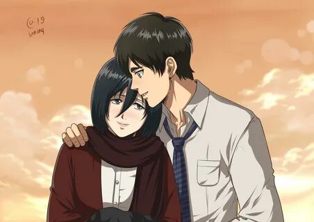 Autumn Sacura ar Twitter: "Commission.Eren and Mikasa from A