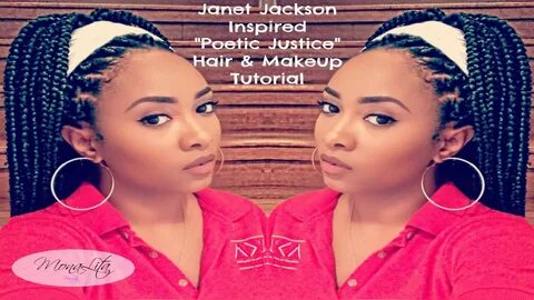 Janet Jackson Poetic Justice Makeup & Braid Tutorial - YouTu