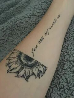 "You are my sunshine" tattoo In my fathers handwriting! Hand