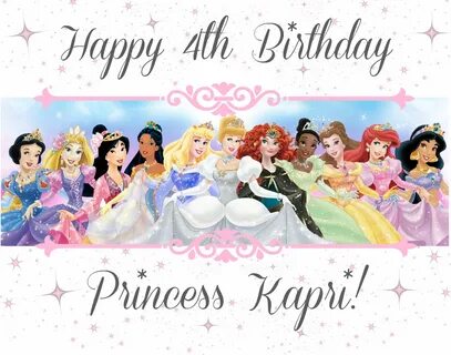 Princess 4th Birthday Girl Related Keywords & Suggestions - 