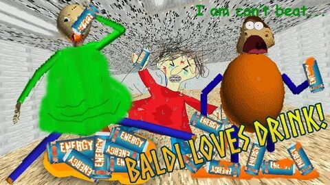 OH NO BALDI IS FAT? Baldi Loves Energy Drink! Baldi's Mods -