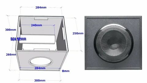 BOX PLAN LOGITECH Z623 SUBWOOFER BASS REFLEX - YouTube