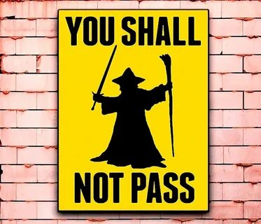 Постер "You shall not pass" средний купить, отзывы, фото, до