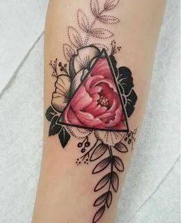 Small Tattoos for Women Watercolor Flower MyBodiArt.com Тату