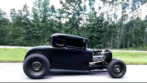 1931 FORD MODEL A COUPE CHOPPED HOT ROD RAT R - 1931 FORD MO