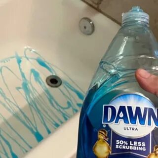 Squirt dish soap in your bath