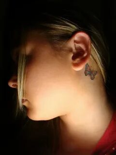 New Top 30+ Small Butterfly Tattoo Behind Ear