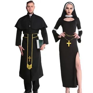 Купить Косплэй черный Хэллоуин Иисуса костюм мужской секс ко