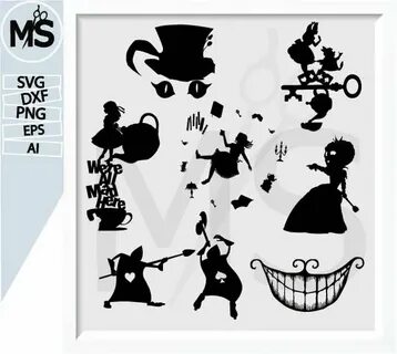 Alice In Wonderland Silhouette Vector at Vectorified.com Col