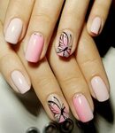 nails design Розовые акриловые ногти, Блеск искусства ногтей