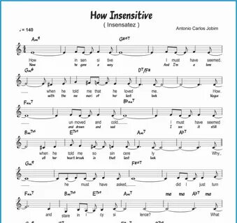 Chord Lagu How Insensitive (Insensatez) - SEPUTAR MUSIK