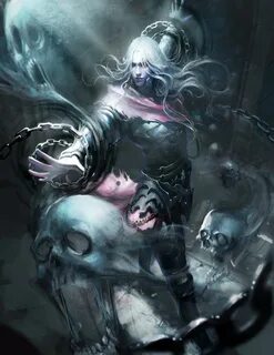 ArtStation - necromancer , lana g Necromancer, Fantasy artwo