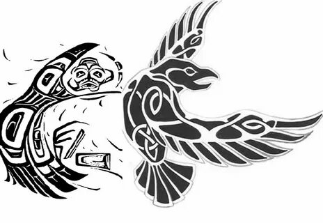 35+ Odin’s Raven Tattoo Designs, Images And Pictures Norse t