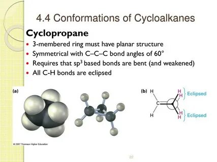 PPT - 4. Organic Compounds: Cycloalkanes and their Stereoche