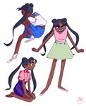 anne-draws: " more of connie dressed in different casual usa