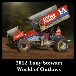2012 Tony Stewart - World of Outlaws - Gary Edwards photo Sp