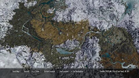 Map Of Skyrim World - Floss Papers