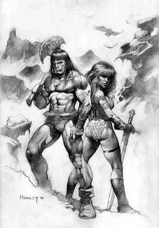 Pin by Clay Sitter on CONAN IL BARBARO Comic art, Red sonja,