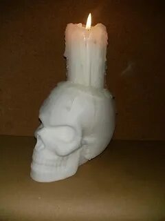 Skull candlestick free 3D model 3D printable CGTrader