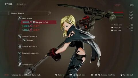 God Eater 3 Craft Equip New Weapons Scythe and Huntsman - Yo