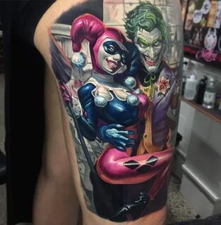 Harley Quinn & Joker on Girl's Hip