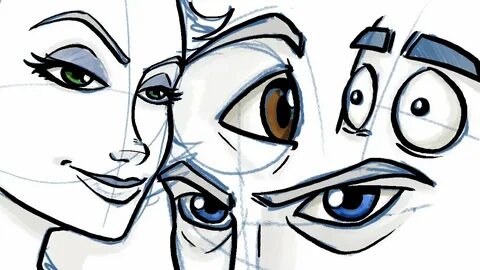 How to Draw Eyes for Comic and Cartoon Characters - YouTube