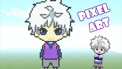 Minecraft pixel art: Killua ( HxH ) tutorial - YouTube