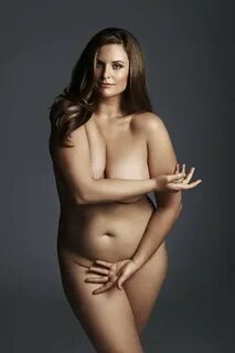 Naked plus size model