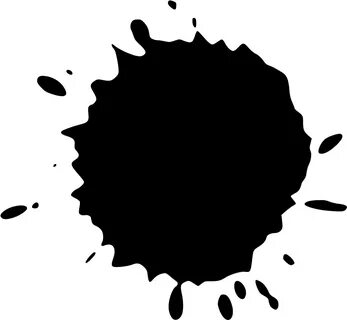 Splatter Clipart Black Paint - Transparent Afro Silhouette -