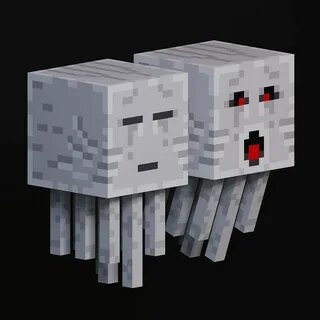 pixel art ghast minecraft project