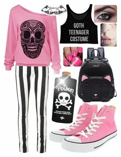 "Pastel goth #9" by kitty-lau-elisa ❤ liked on Polyvore feat