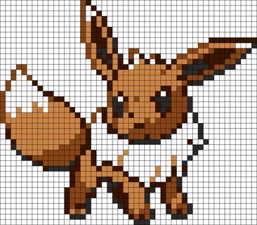 Eevee Kandi Pattern Pixel art pokemon, Dessin pixel, Dessin 