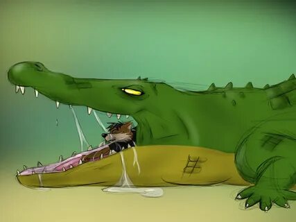 Alligator Vore - Colored by Shade_Okami -- Fur Affinity dot net