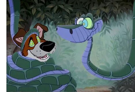 Kaa hypnotizes Dodger by seviperman13 on DeviantArt