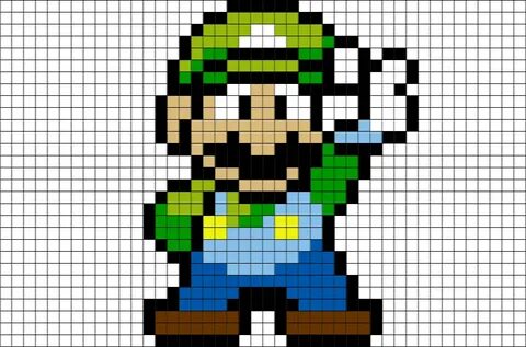 Super Mario Bros Pixel Art Grid - Pixel Art Grid Gallery