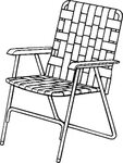 folding chair - Clip Art Library