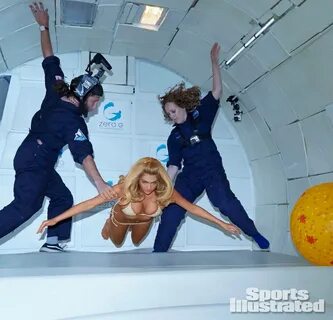 Kate upton in zero gravity.