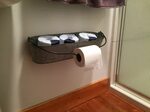 Simple toilet paper holder/Industrial decor/Wood Nautical De