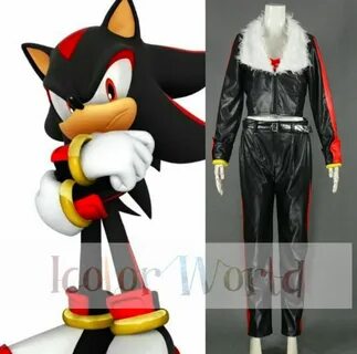 Sonic The Hedgehog Shadow the hedgehog Cosplay Costume Hallo