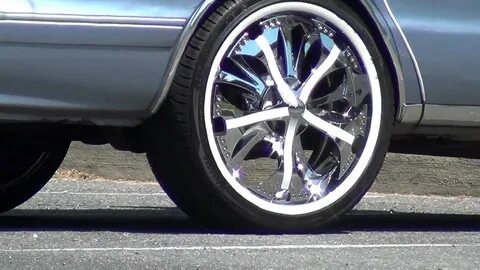 Chevy car with 22 inch SPINNER CHROME RIMS!!!!! - YouTube